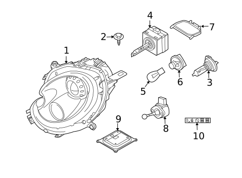 Bulbs - Chassis for 2013 Mini Cooper #0