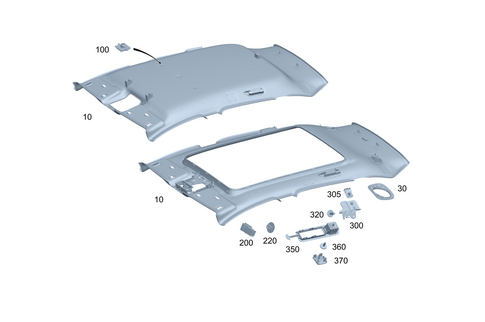 Roof Lining/Headlining for 2023 Mercedes-Benz EQE 500 SUV #0