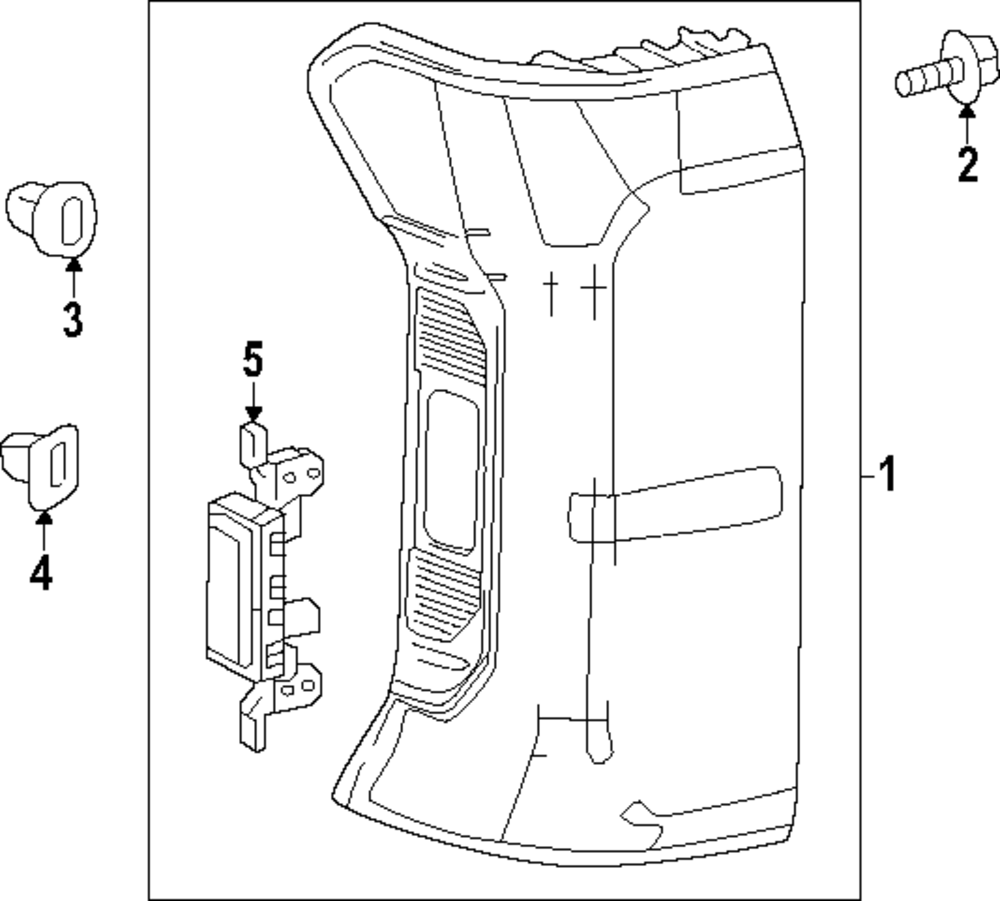 2022-2025 Toyota Tailgate Release Switch 84945-0C010 | OEM