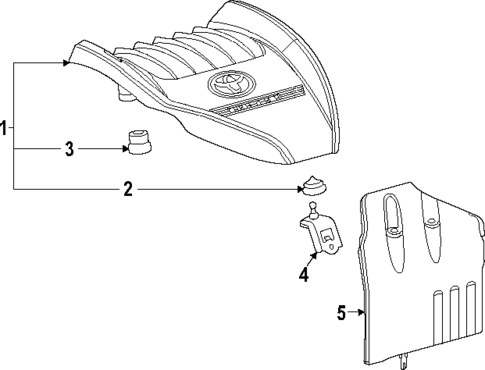Engine Appearance Cover for 2025 Toyota Highlander #0