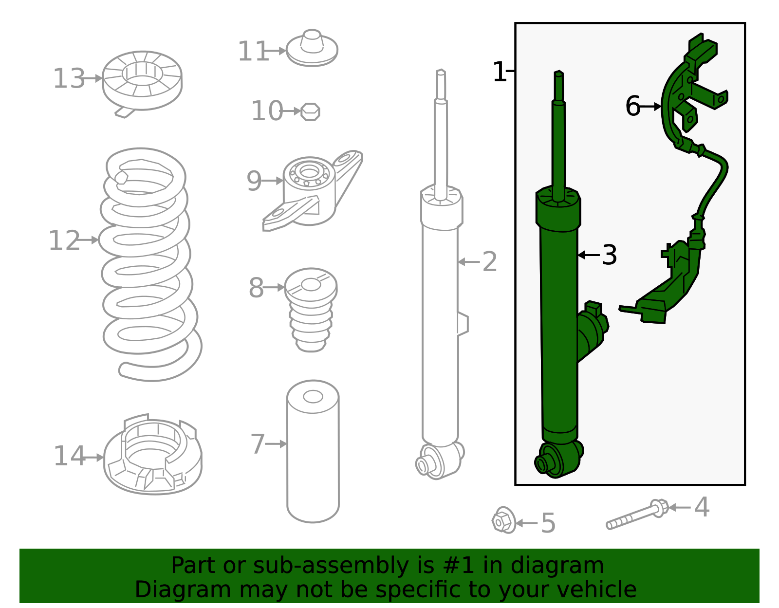 2019-2023 Genesis G70 Shock Absorber 55308-G9270 | QuirkParts