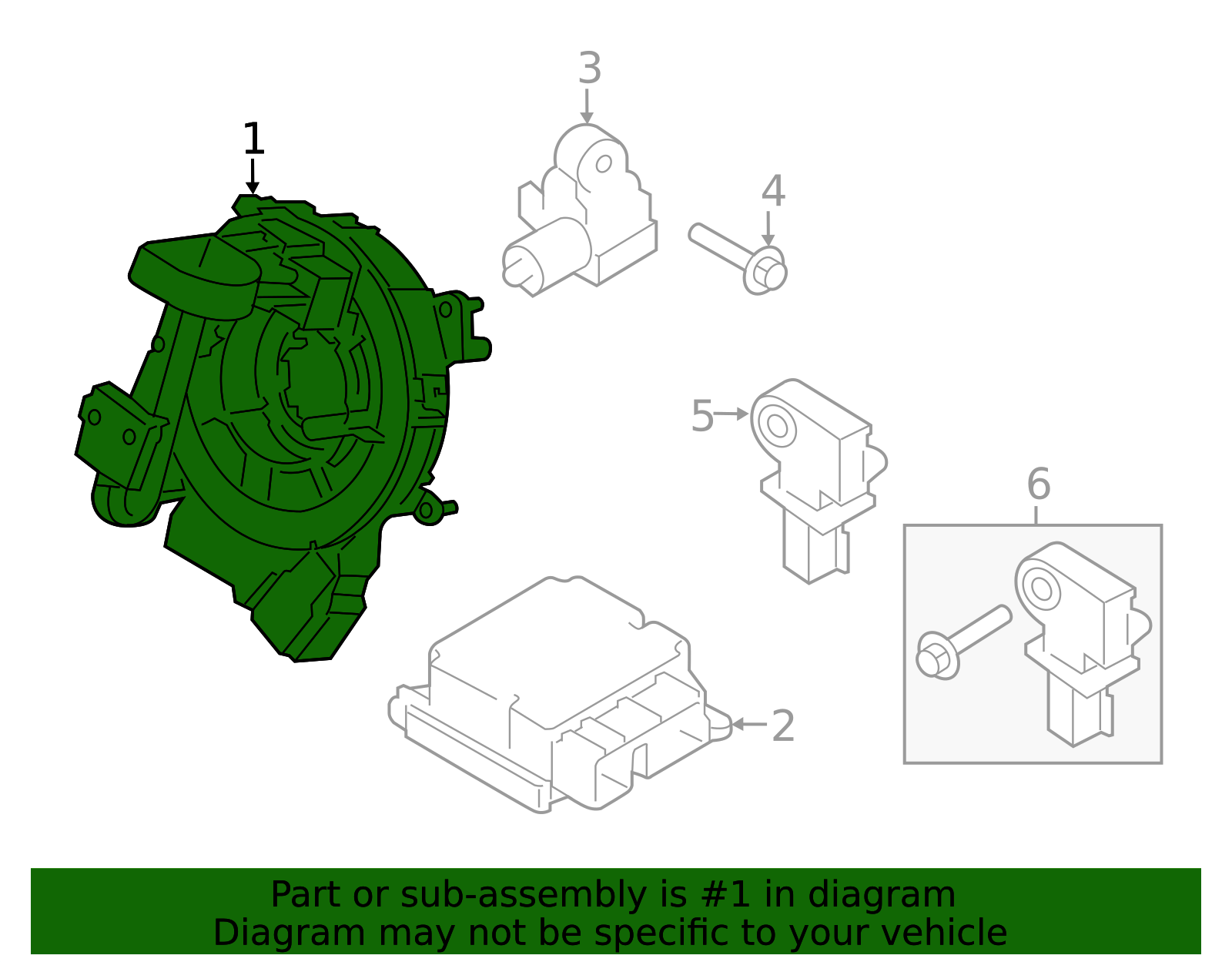 HC3Z-14A664-A - Clock Spring - 2017-2021 Ford | Eastgate Ford Parts
