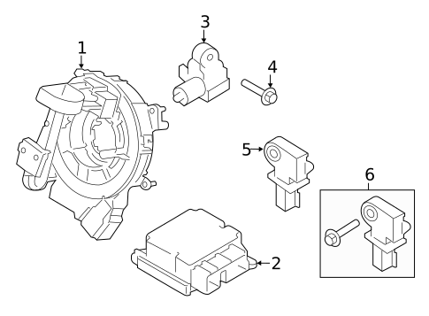 Air Bag Components for 2019 Ford F-250 Super Duty #1