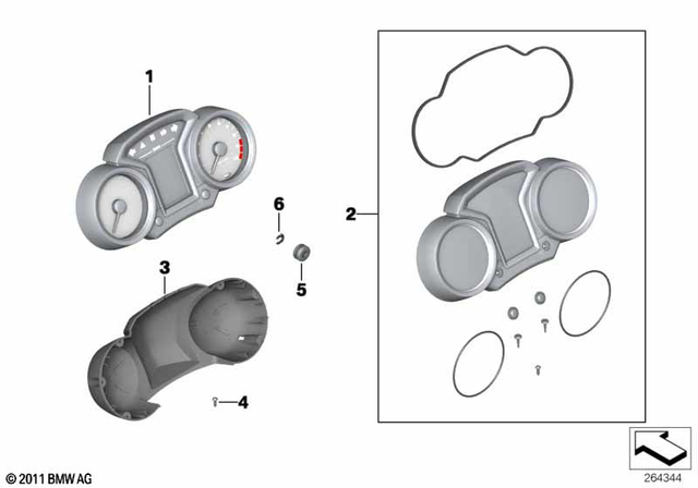 62118537823 - : Repair Kit Instrument Cluster for BMW-Motorrad Image