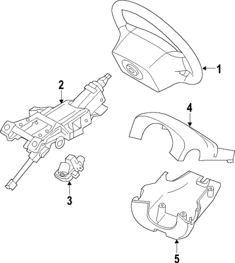 Steering Column for 2010 Volvo C30 #0