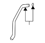 70050SDAA00 - Body: Sunroof Drain Hose for Honda Image
