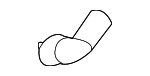 70052S6AJ00 - Body: Sunroof Drain Hose Drain Valve for Honda Image