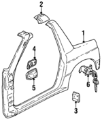 8930060802 - Body: Lock Cylinder for Suzuki Image