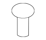 1416003080 - Body: Fender Liner Rivet for Kia: Cadenza, K900, Niro, Niro EV, Optima, Rio, Rio5, Sportage Image