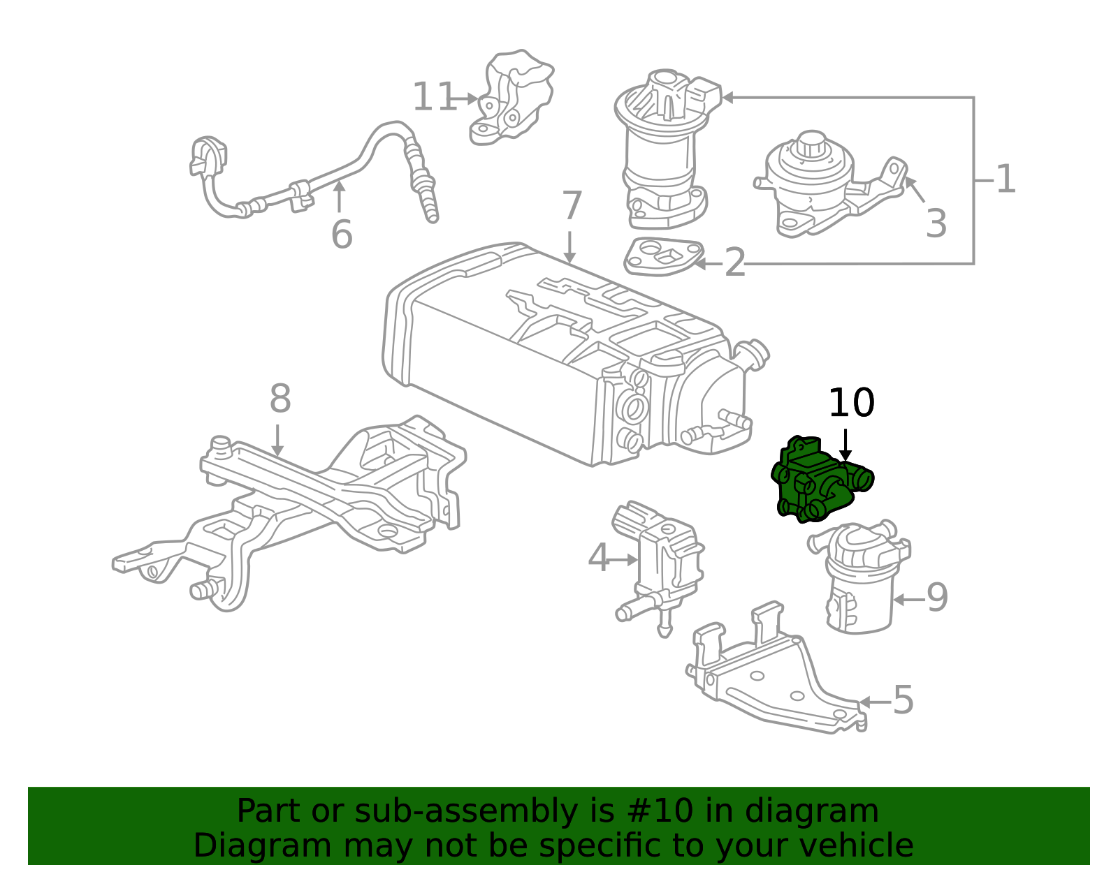 Honda 36162-PAA-A02 - VALVE, PURGE CONTROL SOLENOID : Heartland Honda - View #7