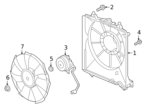 Condenser Fan for 2022 Honda Insight #0