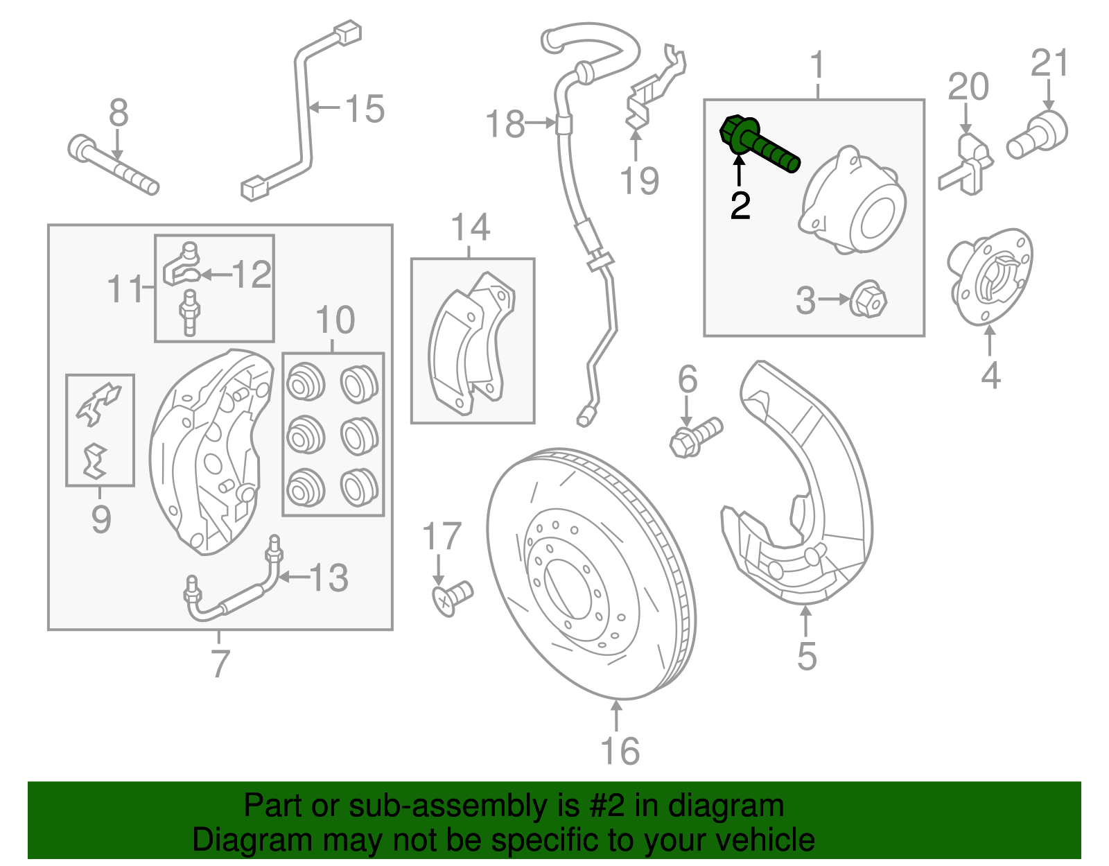Bearing Assembly Mount Bolt - Porsche (WHT-004-835)