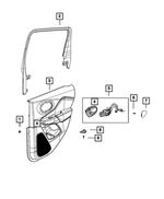 6NS284X9AC - Interior Trim: Rear Door Trim Panel, Right for Mopar Image