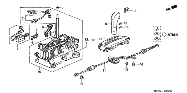 Select Lever for 2005 Honda Civic #0