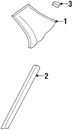 84181SV4A00ZB - Body: Upper Quarter Trim for Honda: Accord Image