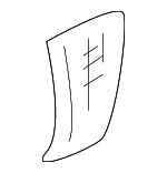 88980835 - Body: Lower Molding for GMC: Yukon XL 1500 Image