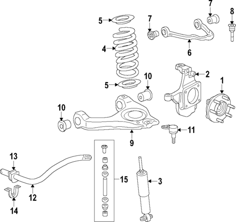 Suspension Components for 2011 GMC Yukon #1