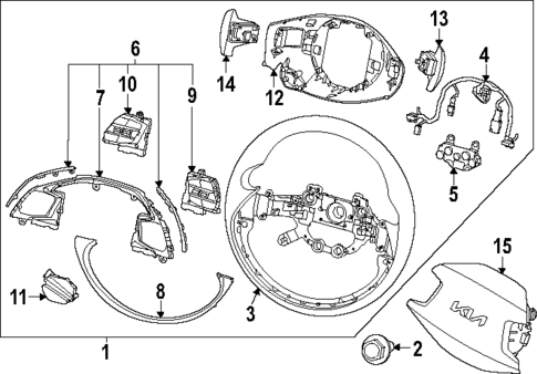 Steering Wheel & Trim for 2023 Kia Niro EV #0