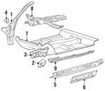 MB593019 - Body: Pillar for Dodge: Colt Image