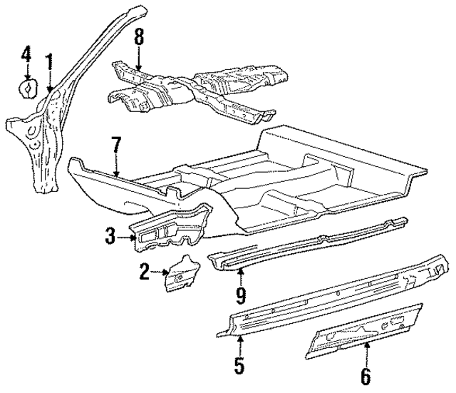 MB593019 - Body: Pillar for Mopar Image