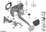 35006856422 - Pedals: Complete Pedal Assembly for BMW Image