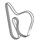 9A210222400 - : Serpentine Belt for Porsche: 718 Boxster, 718 Cayman Image