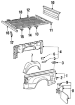 F37Z8310608A - Body: Cross Sill for Ford: Ranger Image
