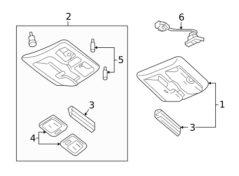 Overhead Console for 2007 Mercury Mariner #1