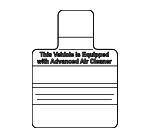 98590JA00A - Body: Air Bag Label for Nissan Image