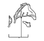 6160712D40 - Body: Inner Wheelhouse for Toyota: GR Corolla Image