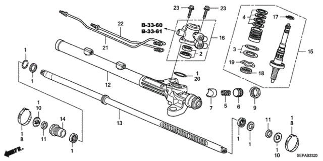 P.S. Gear Box Components for 2008 Acura TL #0