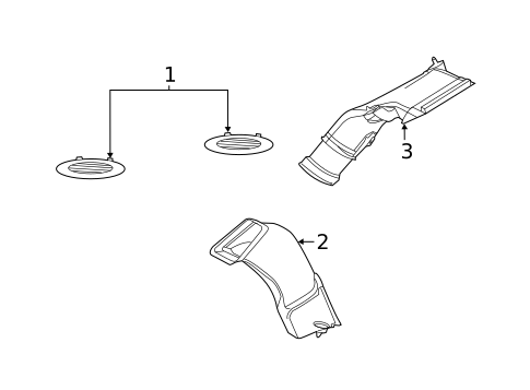 Ducts for 2016 Ford Police Interceptor Utility #1