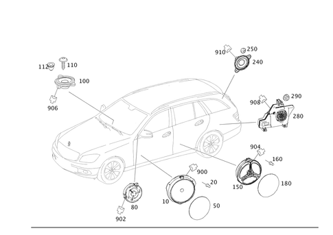 Speaker for 2014 Mercedes-Benz C350 #0