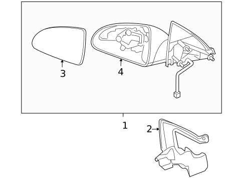 Outside Mirrors for 2009 Pontiac G6 #0