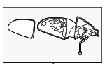 15824509 - Body: Mirror Assembly for Pontiac: G6 Image