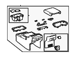 58910AK040C1 - Body: Rear Console for Toyota: Tacoma Image