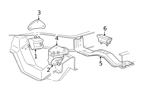 Engine & Trans Mounting for 2001 Mazda B3000 #0