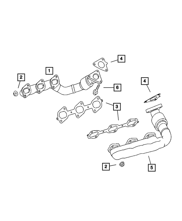 68086657AA - : Exhaust Manifold Gasket, Right Side for Mopar Image