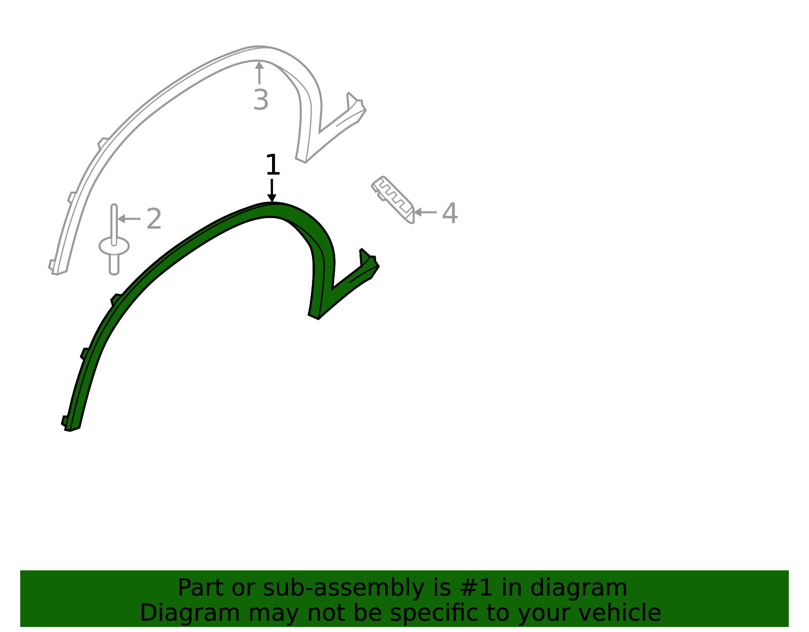 BMW OEM Wheel Arch Trim Left Front 517182 Part# 51-77-9-498-813 ...