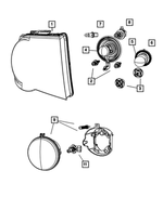 55277304AA - Electrical: Headlamp To Fender Retainer for Mopar Image