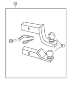 82401218 - Mopar Accessories - Component Parts: Trailer Tow Ball Kit for Mopar Image