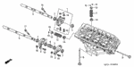 14610RDVJ00 - Engine: ARM ASSY., FR. IN. ROCKER for Honda Image