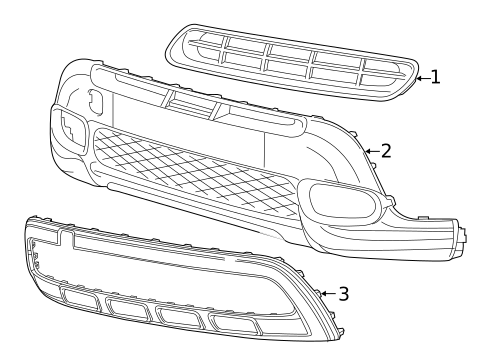 Grille & Components for 2019 Fiat 500L #0