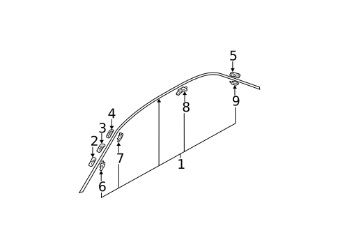 Exterior Trim - Roof for 2006 Mitsubishi Lancer #0