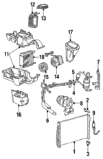 F4DZ19C836EA - HVAC: A/C Accumulator for Ford: Taurus | Lincoln: Continental | Mercury: Sable Image