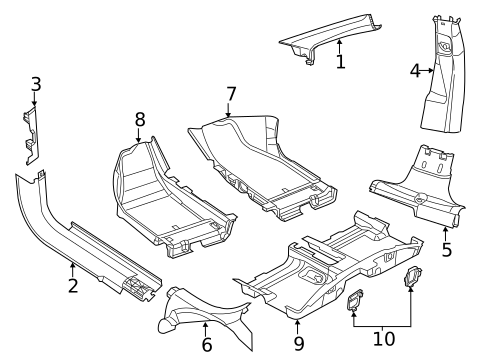 Interior Trim - Pillars for 2013 Dodge Dart #0