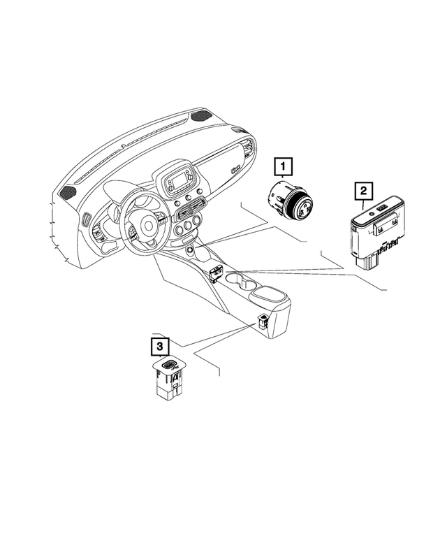 6CA23LXFAA - Electrical: Traction Control Switch for Mopar Image image