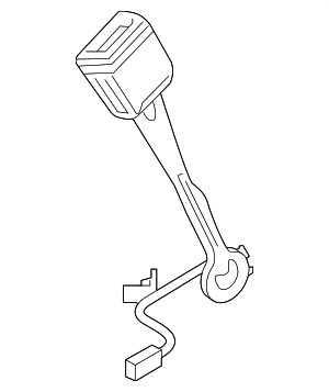 8W0857755EMNB - Electrical: Seat Belt Receptacle for Audi Image