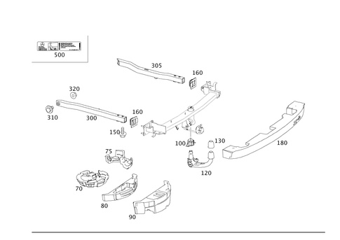 Trailer Coupling for 2008 Mercedes-Benz CLK63 AMG #0