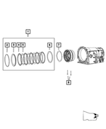 68028660AB - NAG1; W5A580; 5-Speed; Automatic Transmission: B2 Brake Clutch Stack Up Clutch Package for Mopar Image